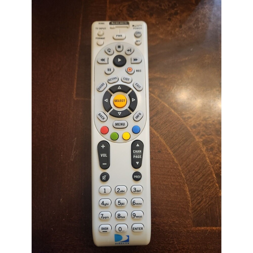 Universal DirecTV RC66RX IR/RF Remote Control AT&T Replaces RC65 RC64